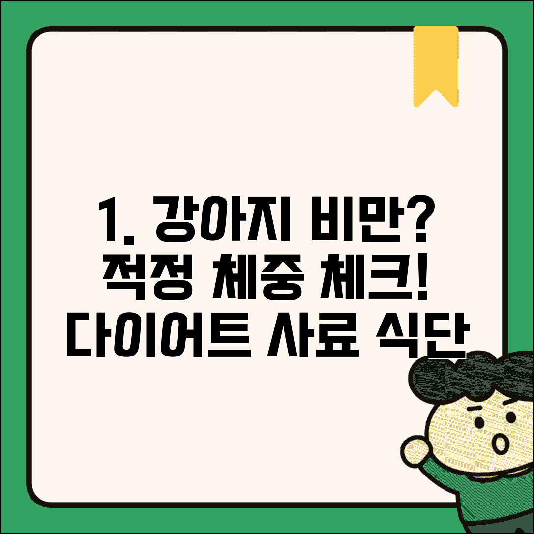 강아지 비만 증상 적정 체중 확인 방법 | 강아지 다이어트 사료 식단