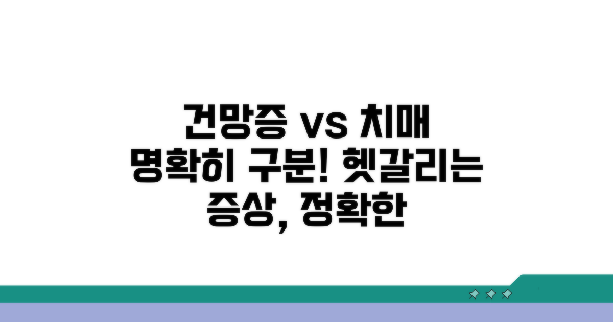 건망증과 치매, 정확히 구분하기