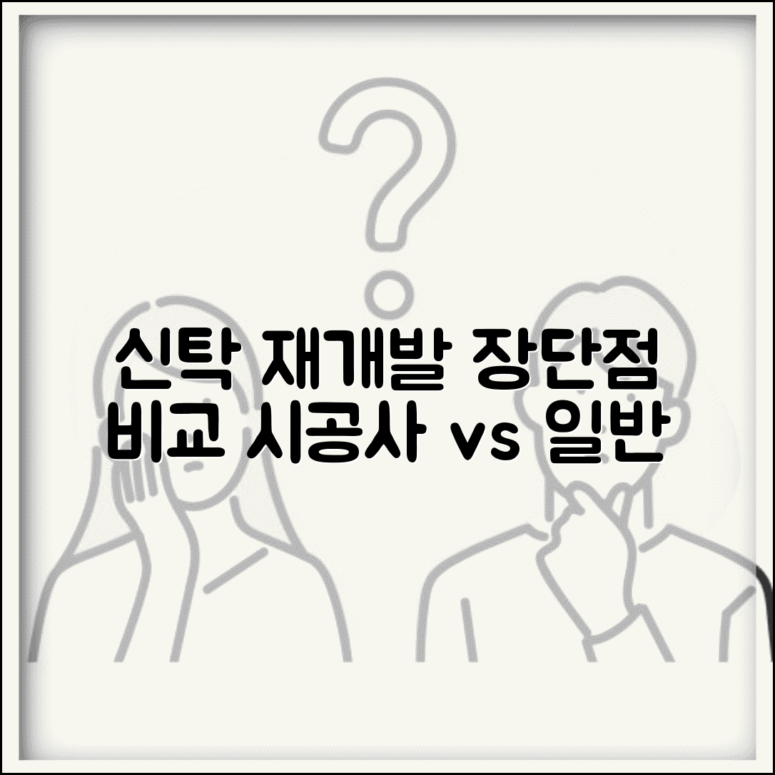 재개발 신탁방식 장단점 | 시공사 신탁과 일반 재개발 비교