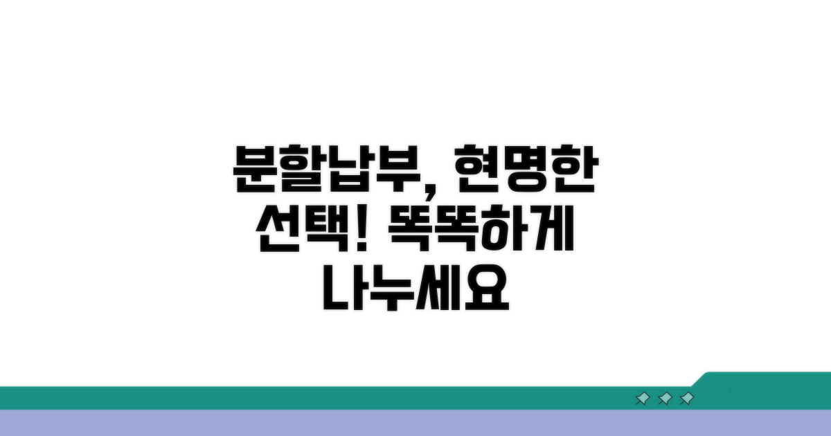 분할납부, 현명한 선택 가이드