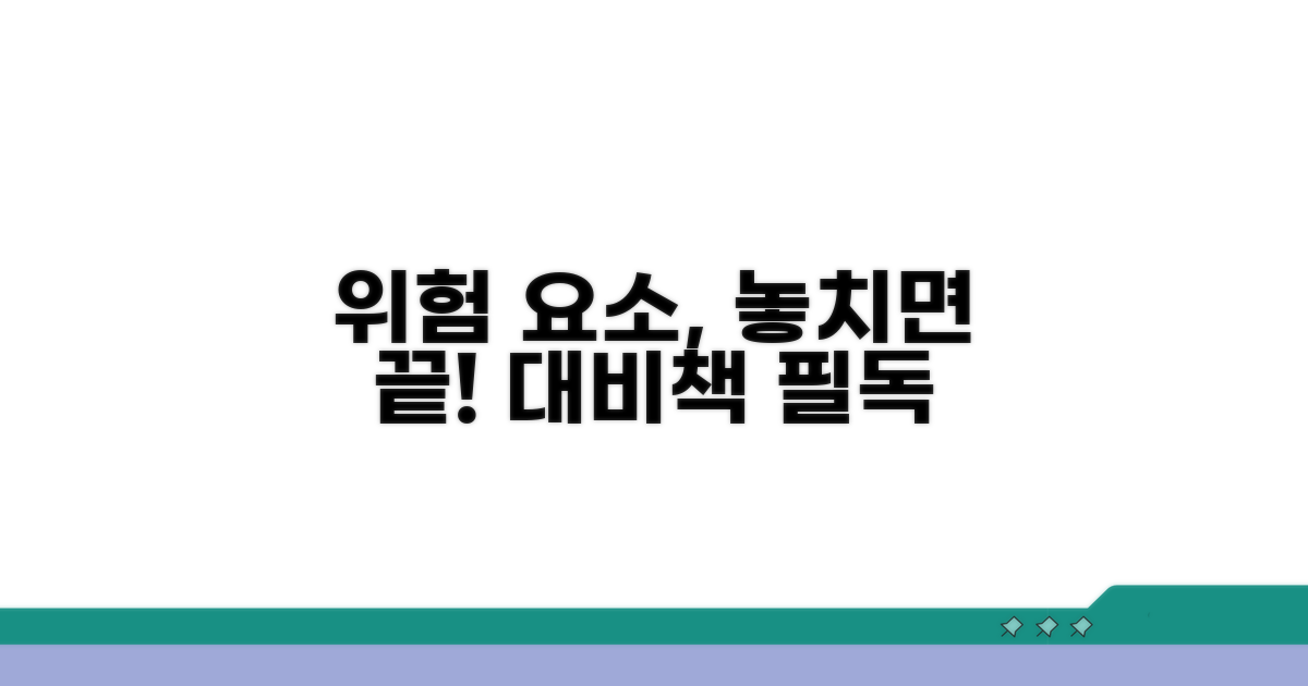 놓치기 쉬운 위험 요소와 대비책