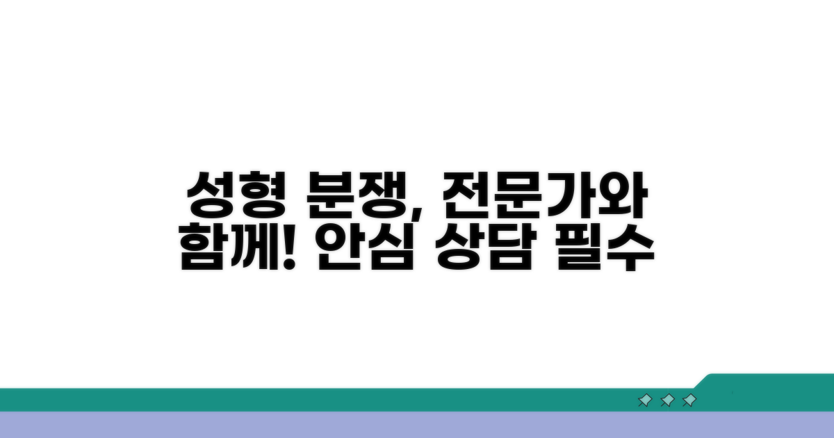 성형외과 분쟁, 전문가 상담은 필수!