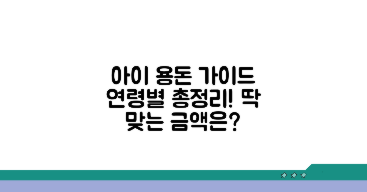 연령별 아이 용돈 금액 총정리