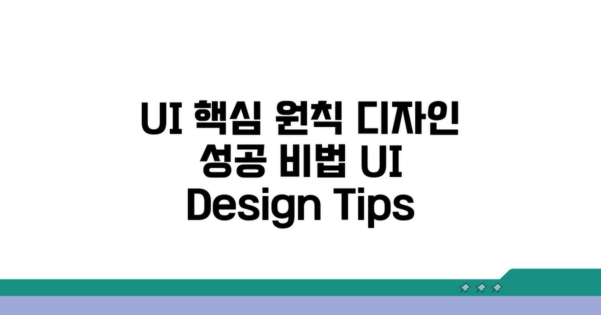 핵심 UI 설계 원칙 탐구