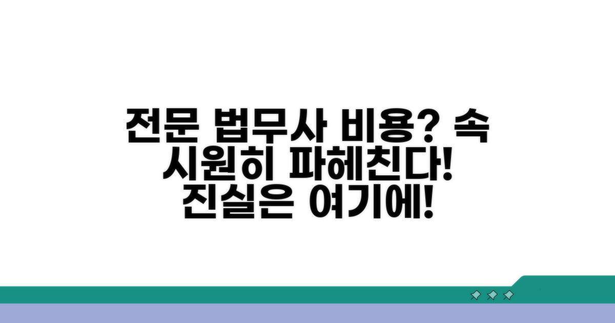 전문 법무사 비용, 어떻게 책정될까?