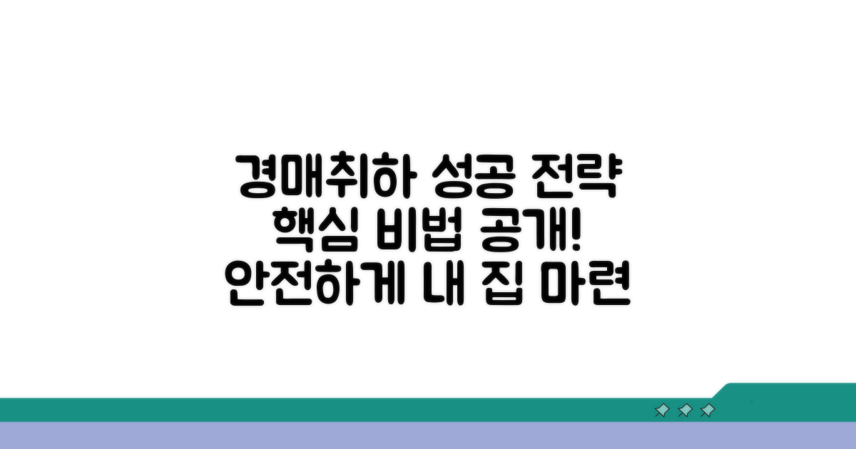 성공적인 경매취하를 위한 전략