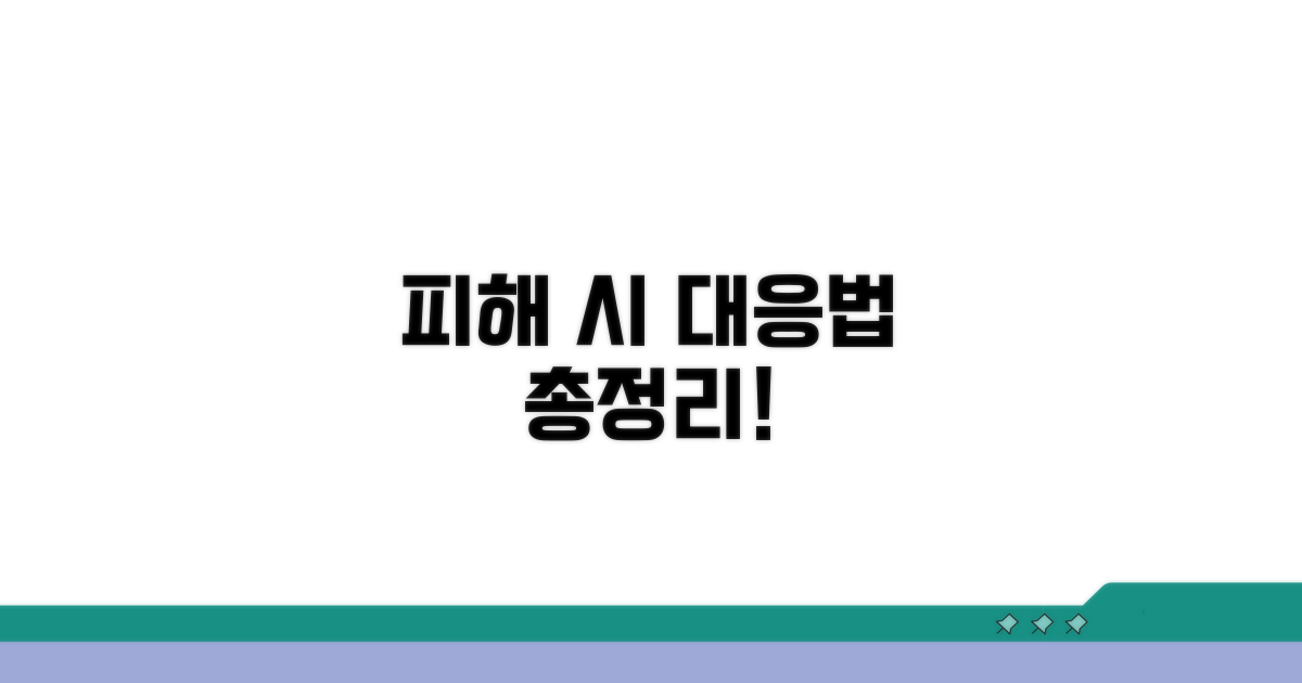 피해 시 대응법 총정리