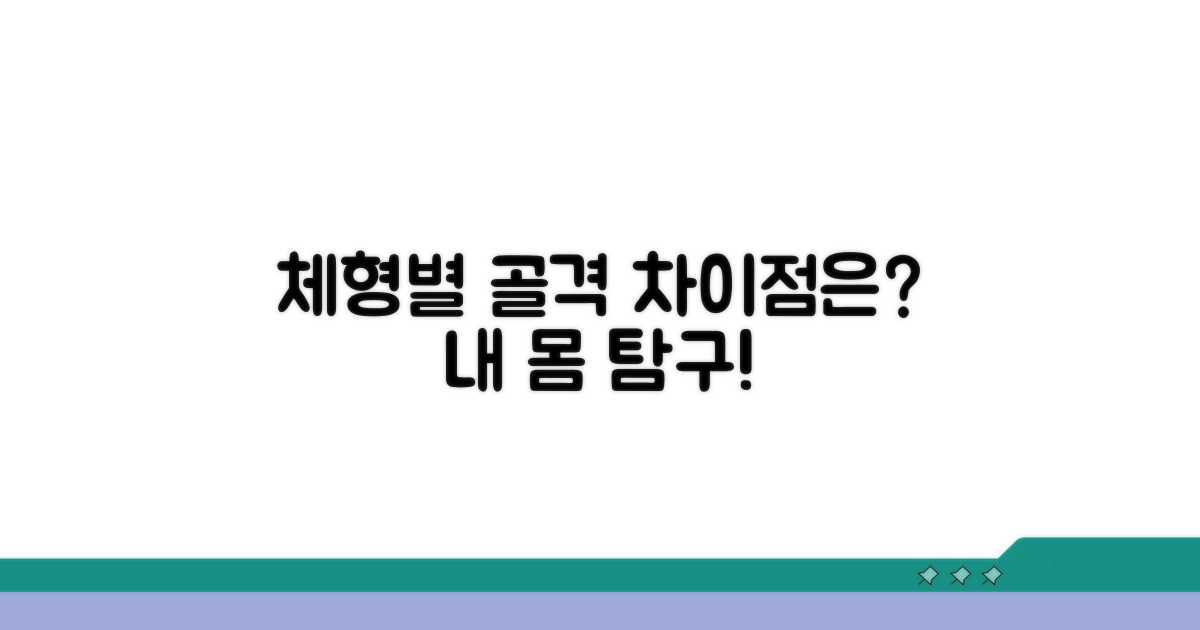 체형별 골격, 어떻게 다를까