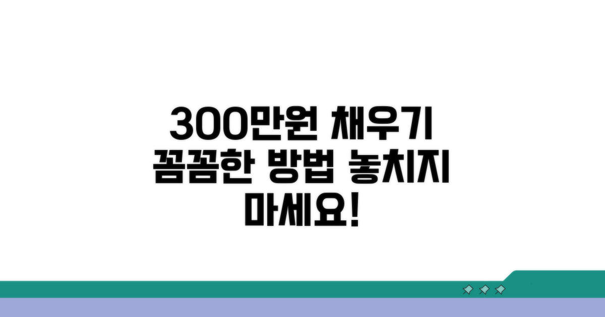 300만원 한도, 꼼꼼하게 채우는 법
