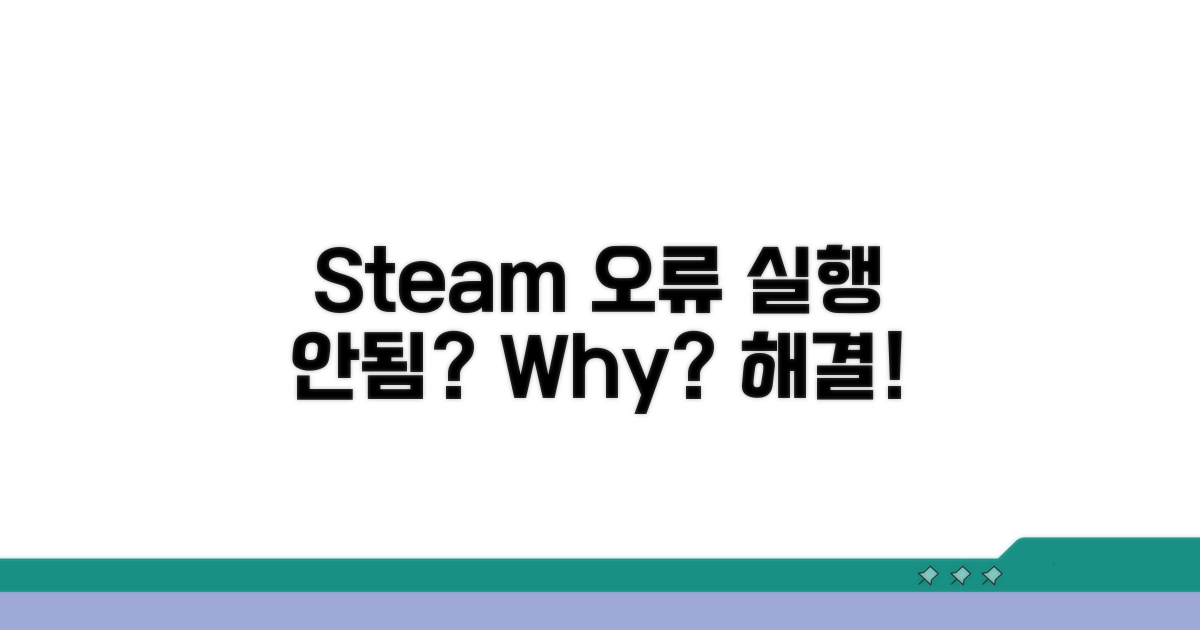 Steam 게임 실행 안됨 원인 분석