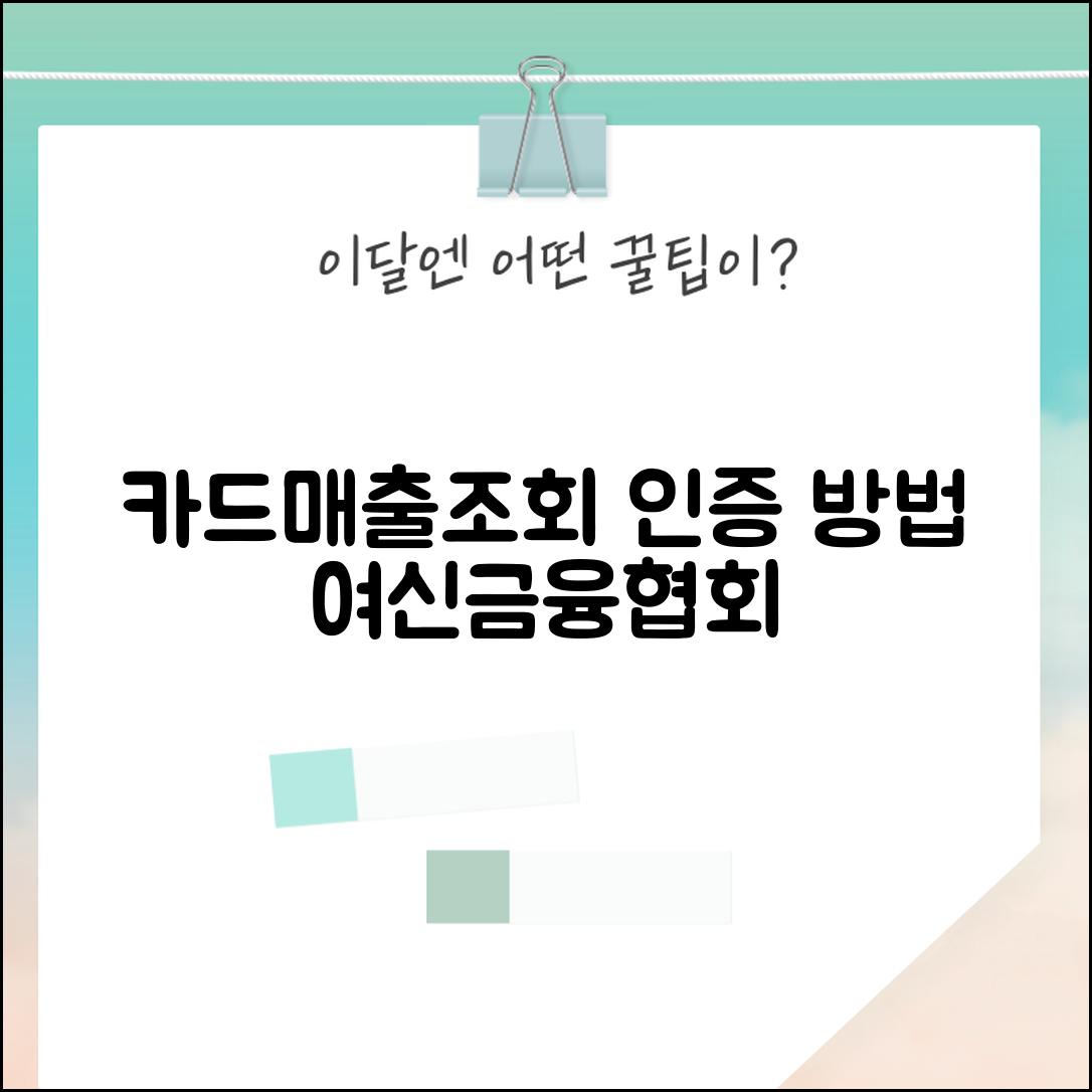 여신금융협회 카드매출조회 인증 방법 | 법인과 개인 구분 안내