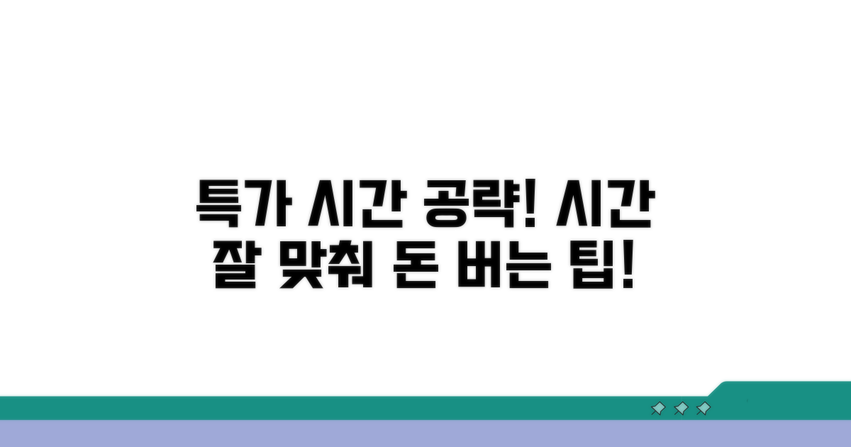 할인 시간대 활용법과 절약 팁