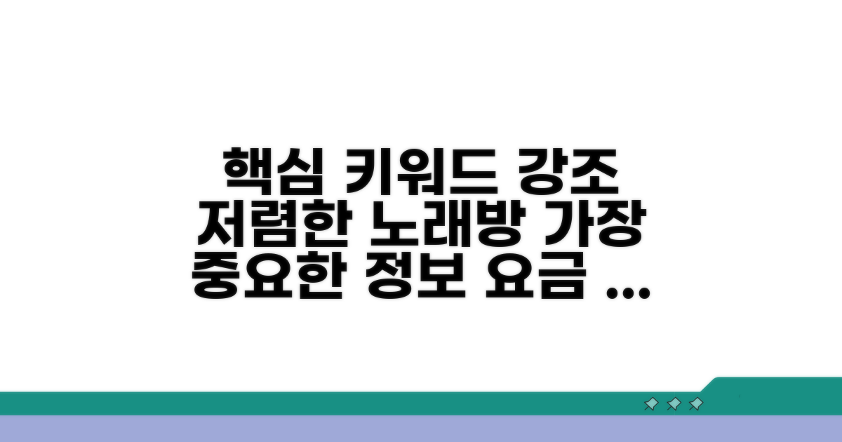 저렴한 노래방 요금 비교 가이드