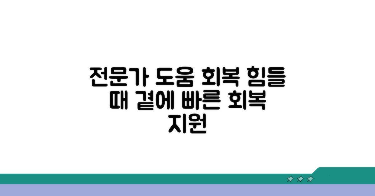 전문가의 도움과 회복 과정