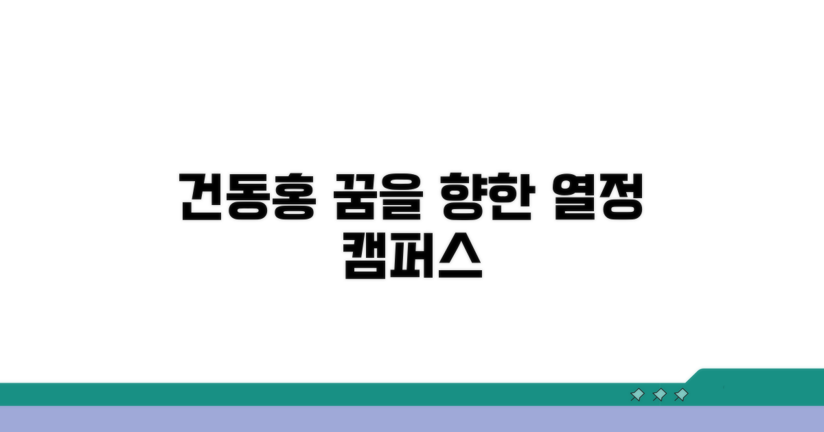 건동홍 동기 부여 캠퍼스 라이프