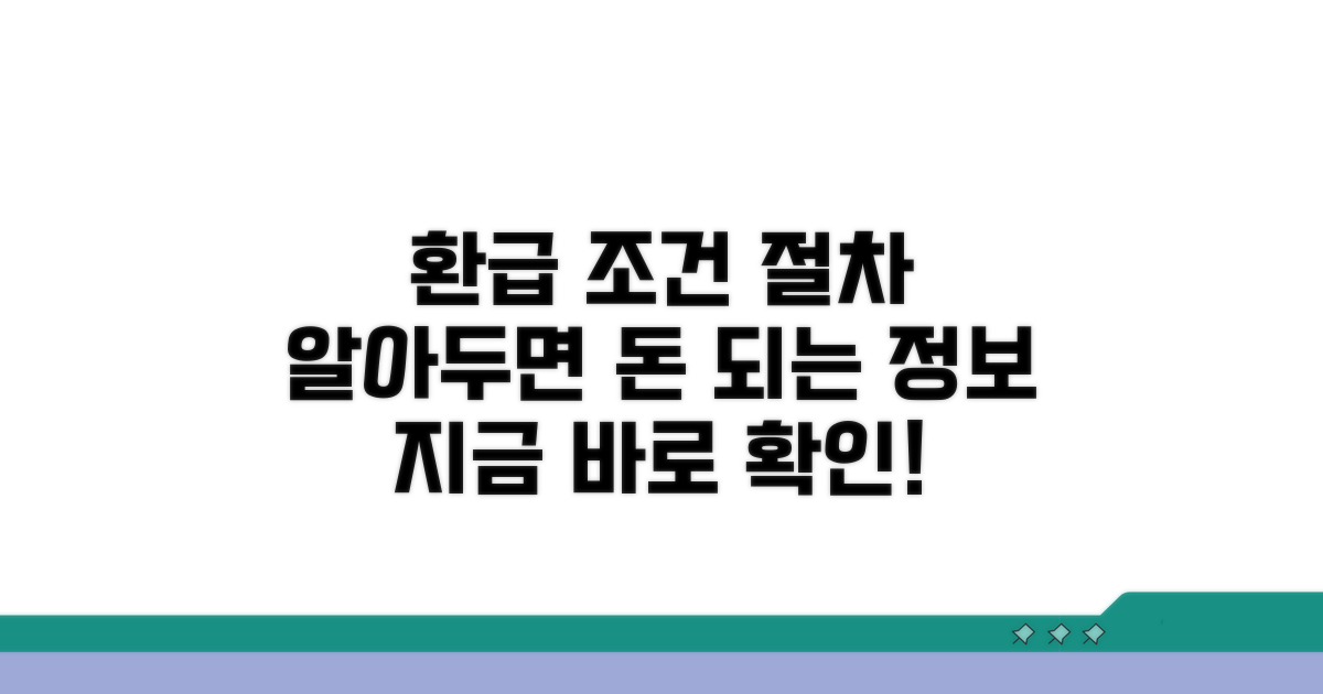 잔액 환급 조건과 절차