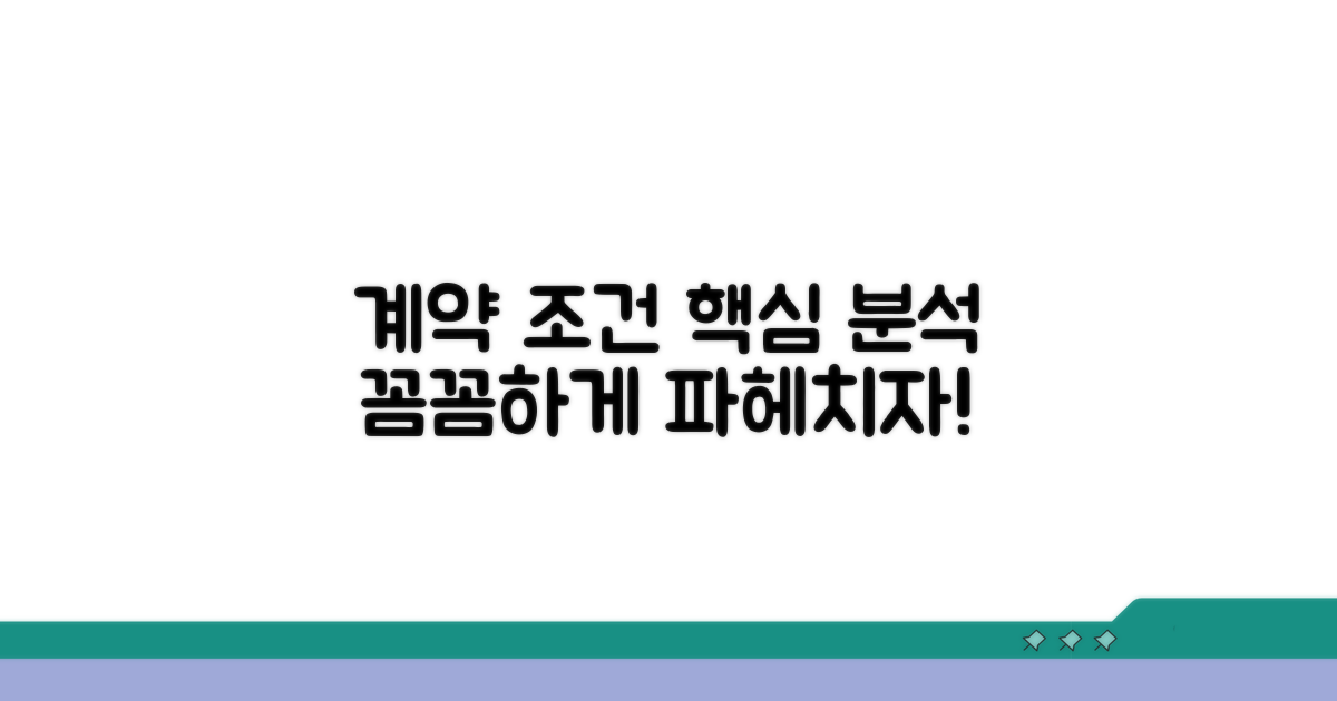 계약 조건 상세 분석