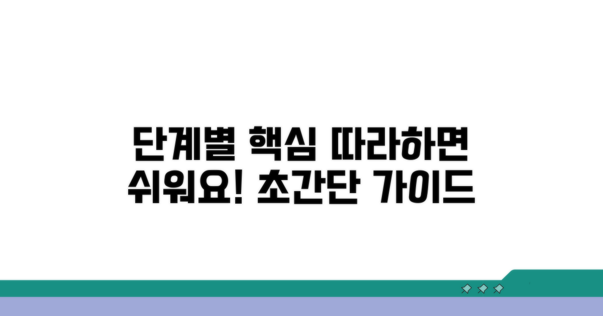 절차별 진행 단계 안내