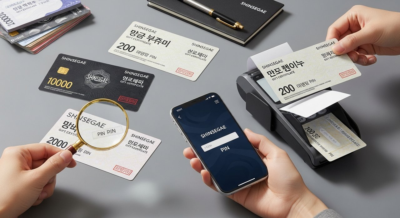 신세계상품권 핀번호 확인과 핀번호 없는 상품권 사용법 5가지