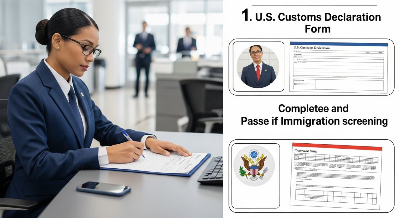 미국 입국신고서 쓰는 법 입국 심사 통과: 공항 문제없이 입국하는 서류 작성 7가지 팁