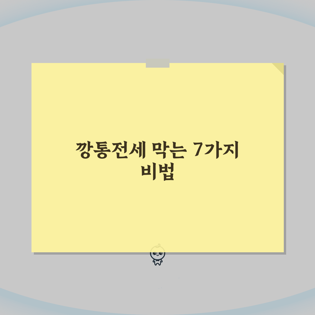 빌라 전세보증금 떼일 위험성 얼마나 되나요? 깡통전세 예방법 & 안전장치 7가지
